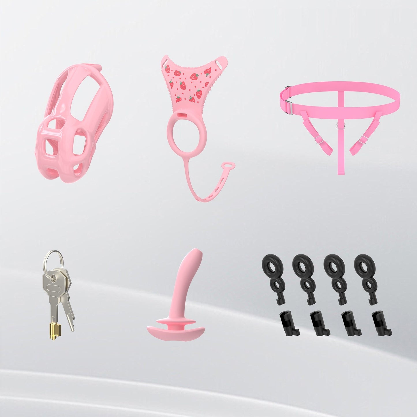 Cobra Chastity Cage Set (Underwear + Plug)