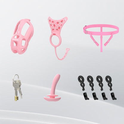 Cobra Chastity Cage Set (Underwear + Plug)