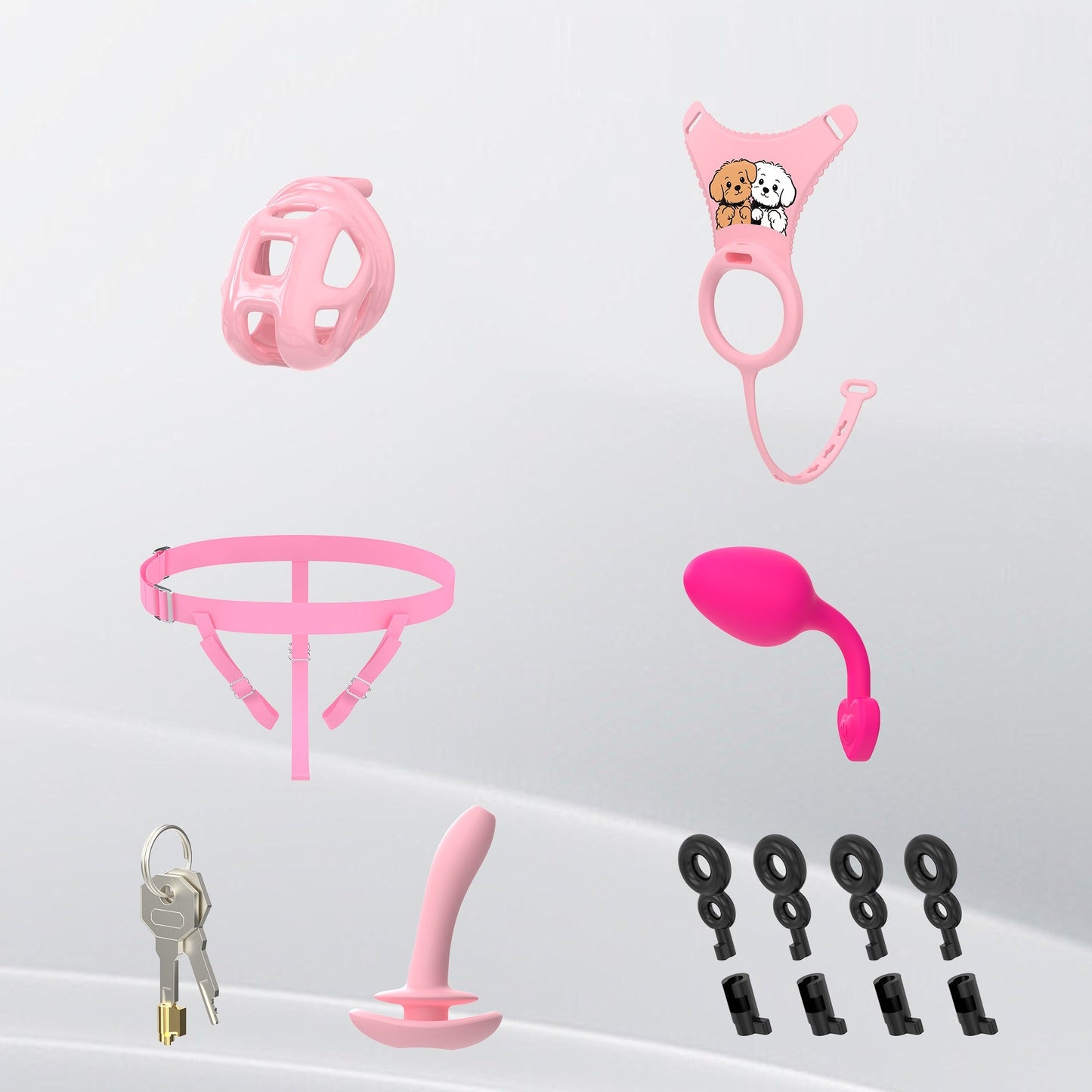 Cobra Chastity Cage Set (Underwear + Plug)