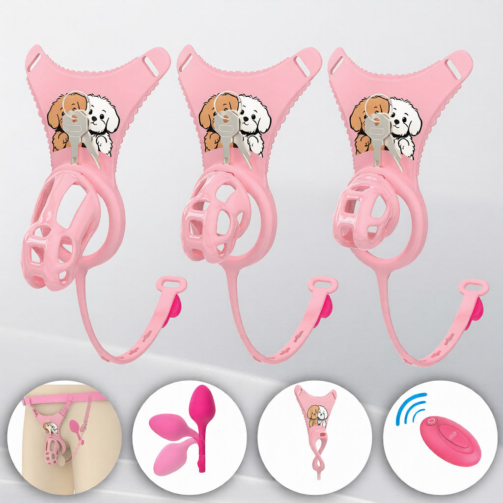 Cobra Chastity Cage Set (Underwear + Plug)