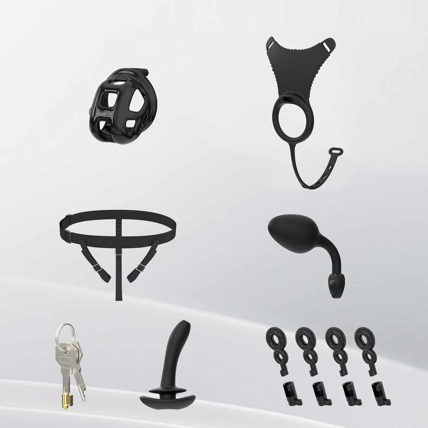 Cobra Chastity Cage Set (Underwear + Plug)