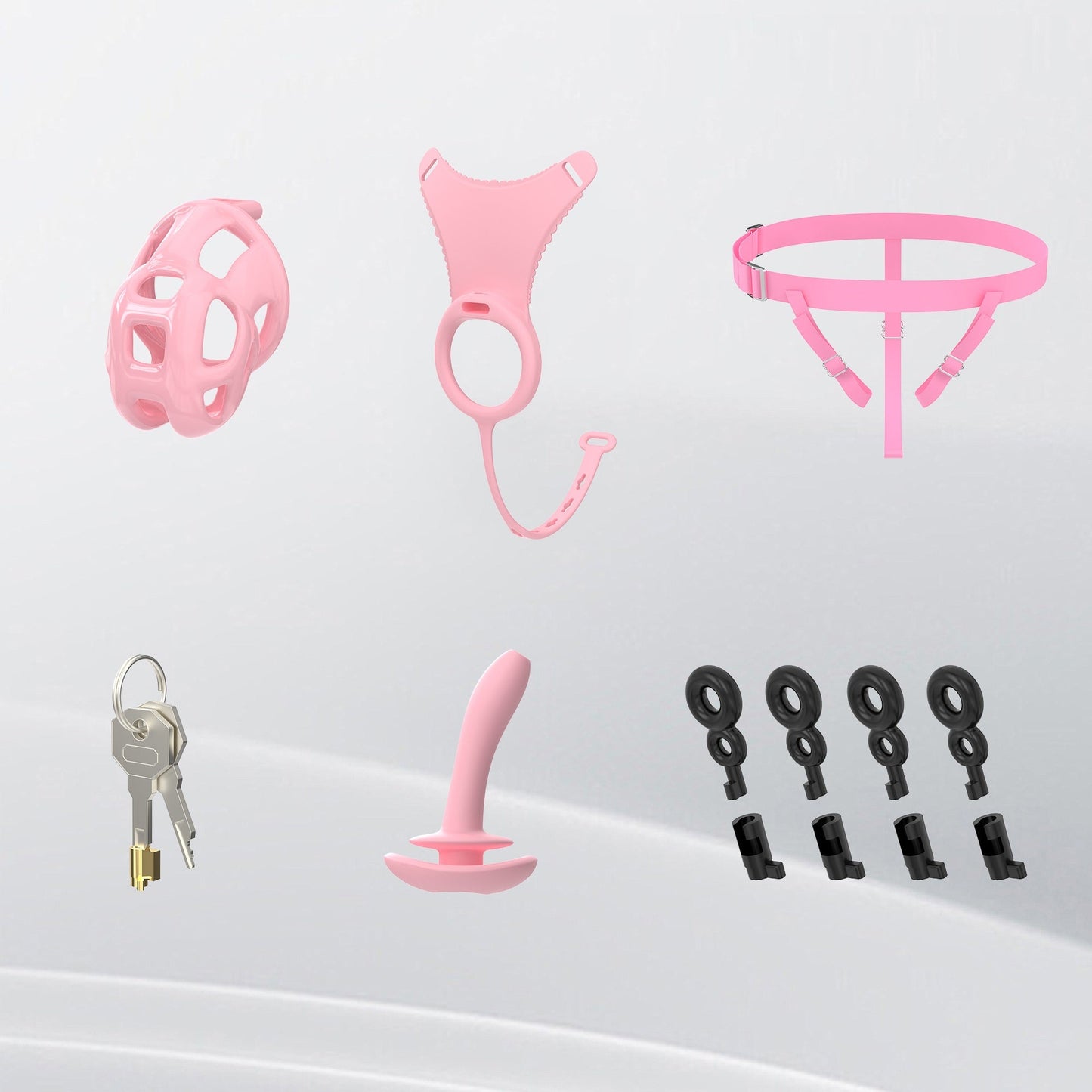 Cobra Chastity Cage Set (Underwear + Plug)