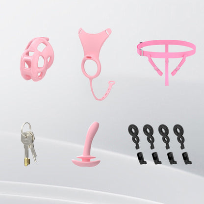 Cobra Chastity Cage Set (Underwear + Plug)