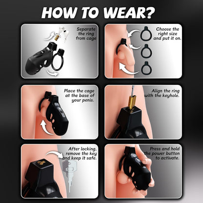 App-Vibe Remote Chastity Cage