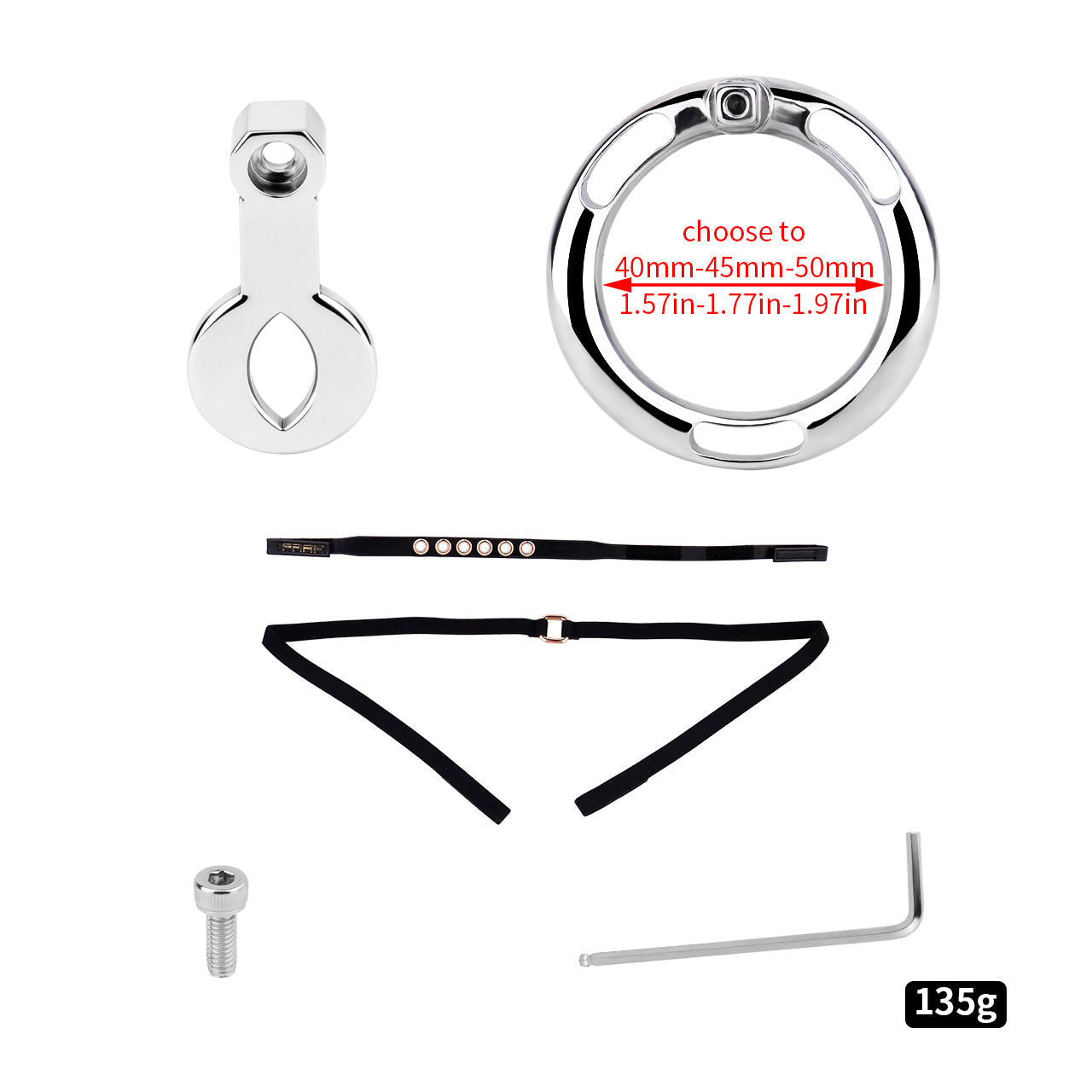 Zeus Eye Belt-Option Flat Chastity Cage