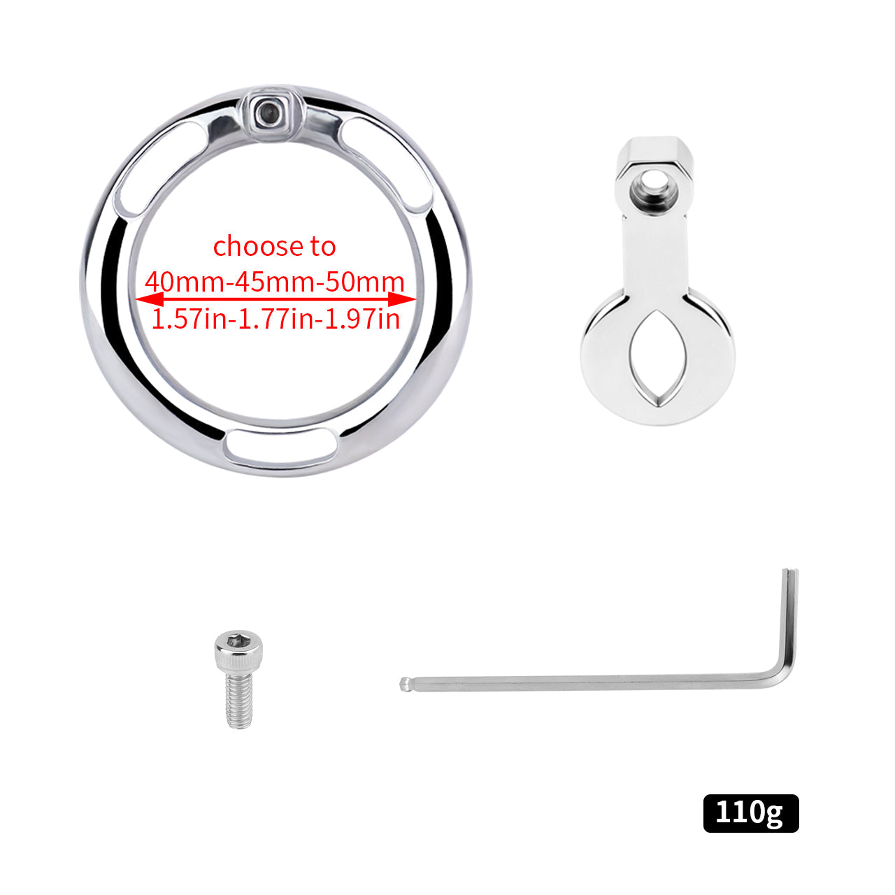 Zeus Eye Belt-Option Flat Chastity Cage