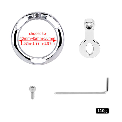 Zeus Eye Belt-Option Flat Chastity Cage